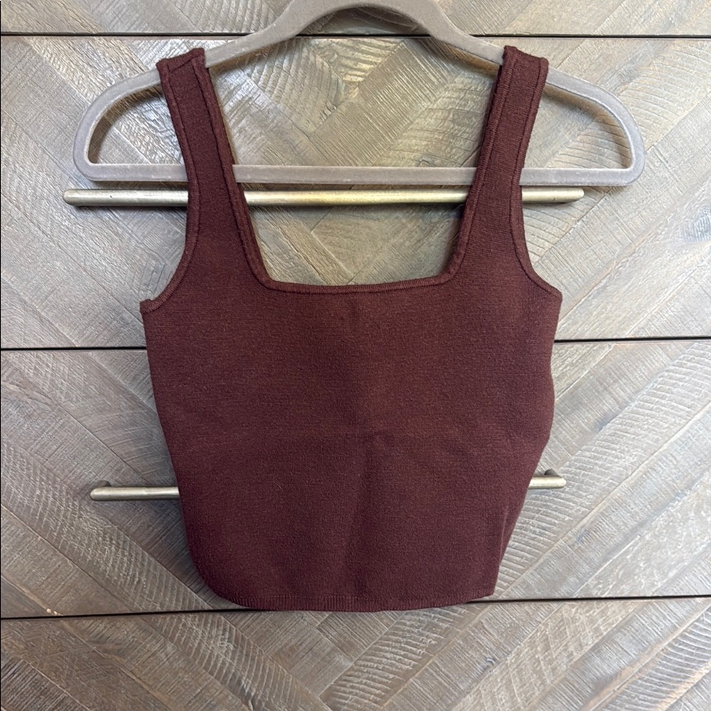 Abercrombie & fitch brown sweater tank